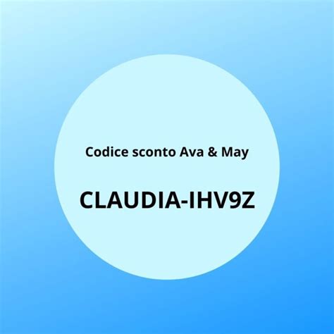 codice sconto ava may|